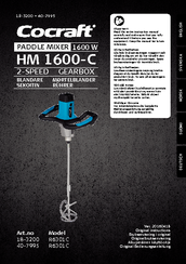 Cocraft R6301C Original Instructions Manual