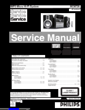 Philips MCM726 Servise Manual
