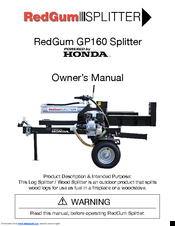 Redgum GP160 Owner's Manual