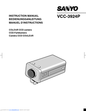 Sanyo VCC-3924P Instruction Manual