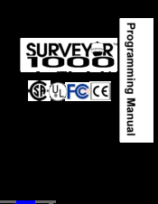 Vicon surveyor1000 Programming Manual