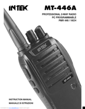 Intek MT-446A Instruction Manual