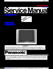 Panasonic CT-27HL15N Service Manual