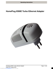 HomePlug 8500E Operating Instructions Manual