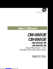 IAI CM-080GE User Manual