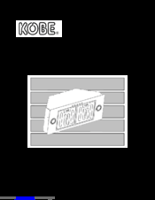 KOBE INX2730SQB-700-2 Installation Instructions And Operation Manual