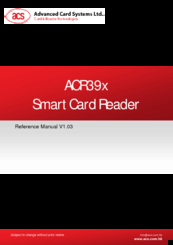 Advanced Card ACR39x Reference Manual