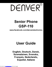 Denver GSP-110 User Manual