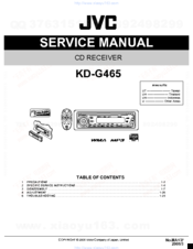 JVC KD-G465 Servise Manual