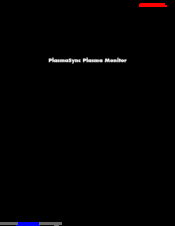 Plasma Monitor PlasmaSync px-61xm2a User Manual