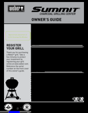 Weber CHARCOAL GRILLING CENTER Owner's Manual