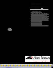 Allied Telesis AT-2450 Series Installation Manual
