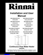 Rinnai REU-KM3237WDHD-E Installation And User Manual