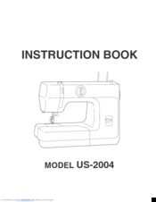 Janome US2004 Instruction Book