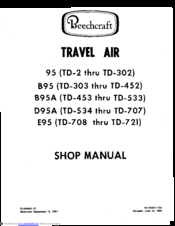 Beechcraft TRAVEL AIR E95 Shop Manual