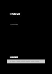 Sony KD-75X8500D Reference Manual