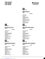 Hotpoint ariston FT 850.1/HA S Manuals | ManualsLib