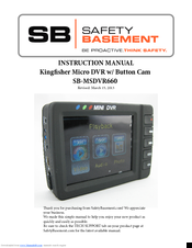 Safety Basement SB-MSDVR660 Instruction Manual