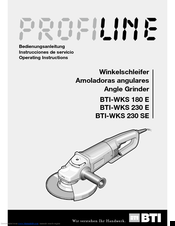 BTI -WKS 230 SE Operating Instructions Manual