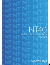 Commander NT40 System Administration Manual