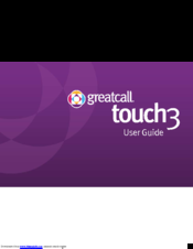 Samsung GreatCall Touch3 User Manual