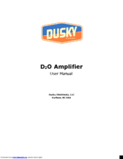 Dusky D2O User Manual