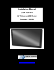 decrane aerospace LCDW-9320-101-X Installation Manual