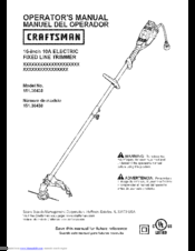 Craftsman 151.30438 Operator's Manual