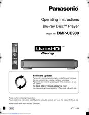 Panasonic DMP-UB900 Operating Instructions Manual