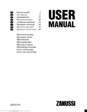 Zanussi ZSG20100 User Manual
