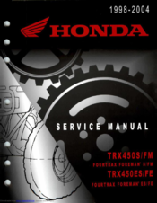 Honda TRX450S/FM Service Manual