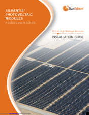 SunEdison Silvantis F335BzC Installation Manual