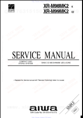 Aiwa XR-M98MK2 Service Manual