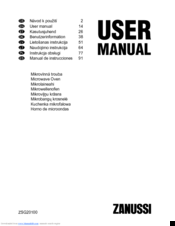 Zanussi ZSG20100 User Manual