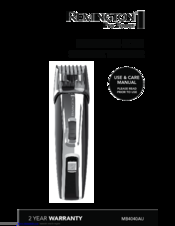 Remington PRO POWER I Use And Care Manual
