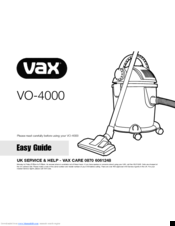 Vax VO-4000 Easy Manual
