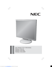 NEC LCD1770V, LCD1770NX, LCD1770NXM User Manual