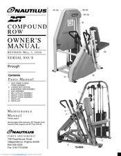 Nautilus 2ST Compound Row Owner's Manual