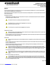 Evenheat V8 Installation And Operating Manual
