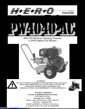 HERO PW4040-AC Manual