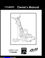 HydraMaster CMX-20 Owner's Manual
