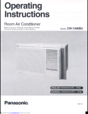 Panasonic CW-1406BU Operating Instructions Manual