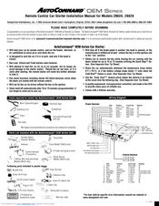 AutoCommand 28628 Installation Manual