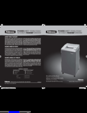 Fellowes 2326S Manual