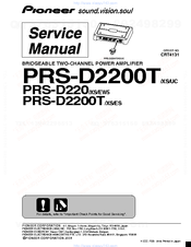 pioneer PRS-D220 Service Manual