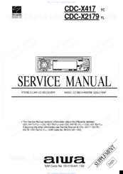 Aiwa CDC-X2179 Supplemental Service Manual