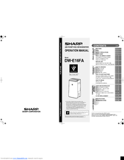 Sharp DW-E16FA Operation Manual