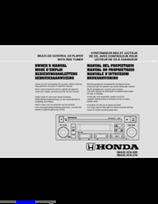 Honda DEH-M6156ZH Owner's Manual