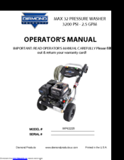 Diamond WP63225 Operator's Manual