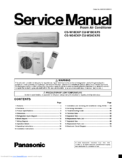 Panasonic CU-W18CKP5 Service Manual